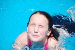 Gracie Loves To Swim!